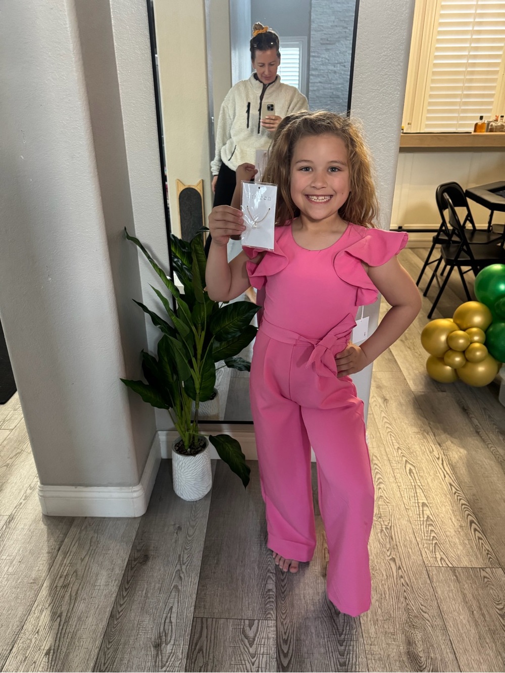 btween Pink Romper with Ruffle Detail - perfect for pageant appearances